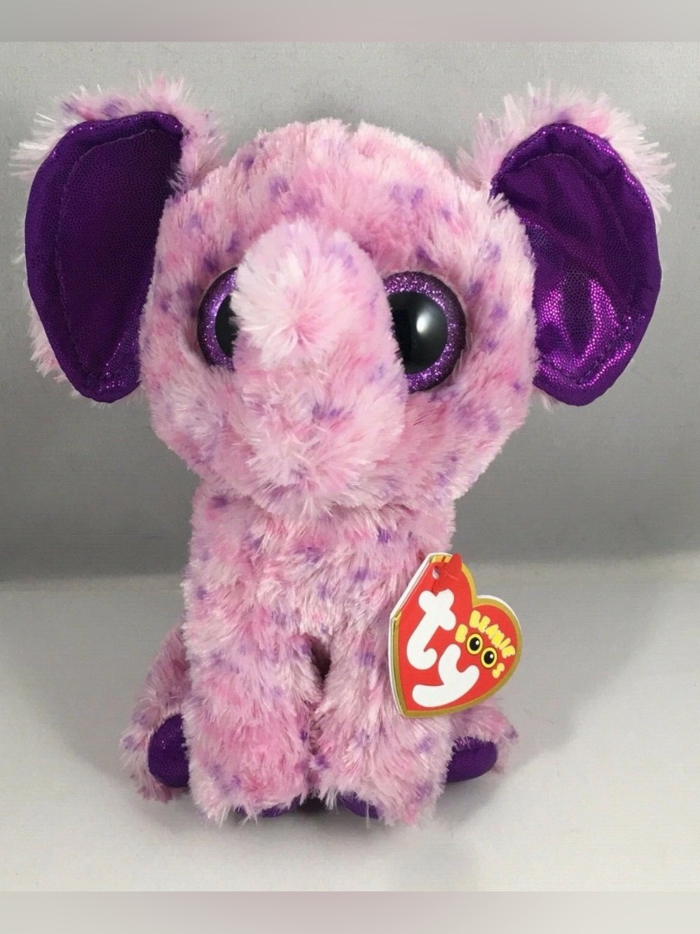 TY Beanie Boo’s Collection “EVA” the Elephant Plush Stuffed Animal Toy